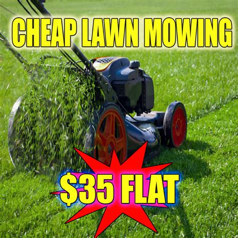 cheap lawn mowing in my area